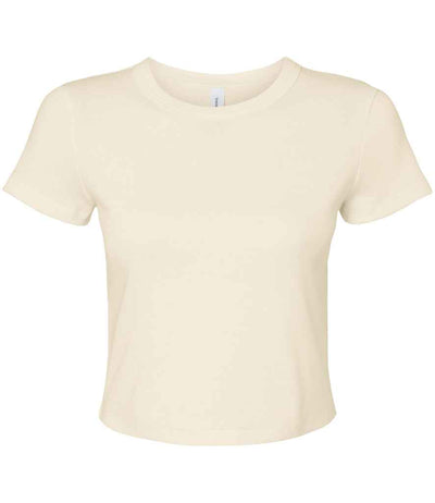 Bella Ladies Micro Rib Baby T-Shirt - Solid Natural Blend