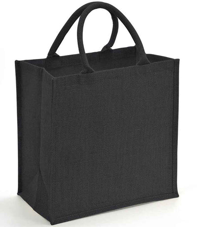 Brand Lab Natural Jute Tote Bag - Black