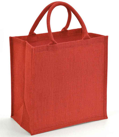 Brand Lab Natural Jute Tote Bag - Red