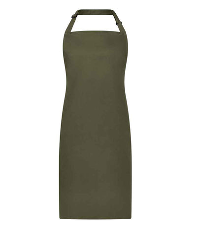 Brand Lab Adjustable Bib Apron - Olive Green