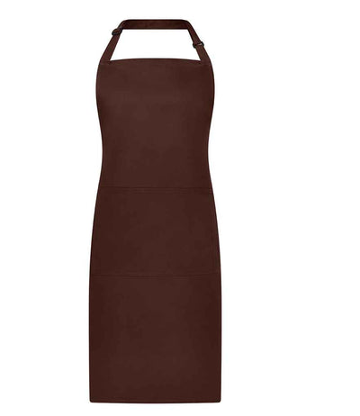 Brand Lab Adjustable Bib Pocket Apron - Brown