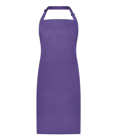 Brand Lab Adjustable Bib Pocket Apron - Purple