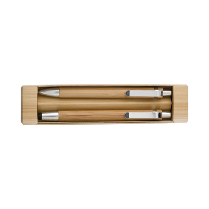 Bamboo pen & pencil set