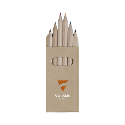 Six coloured pencil pack
