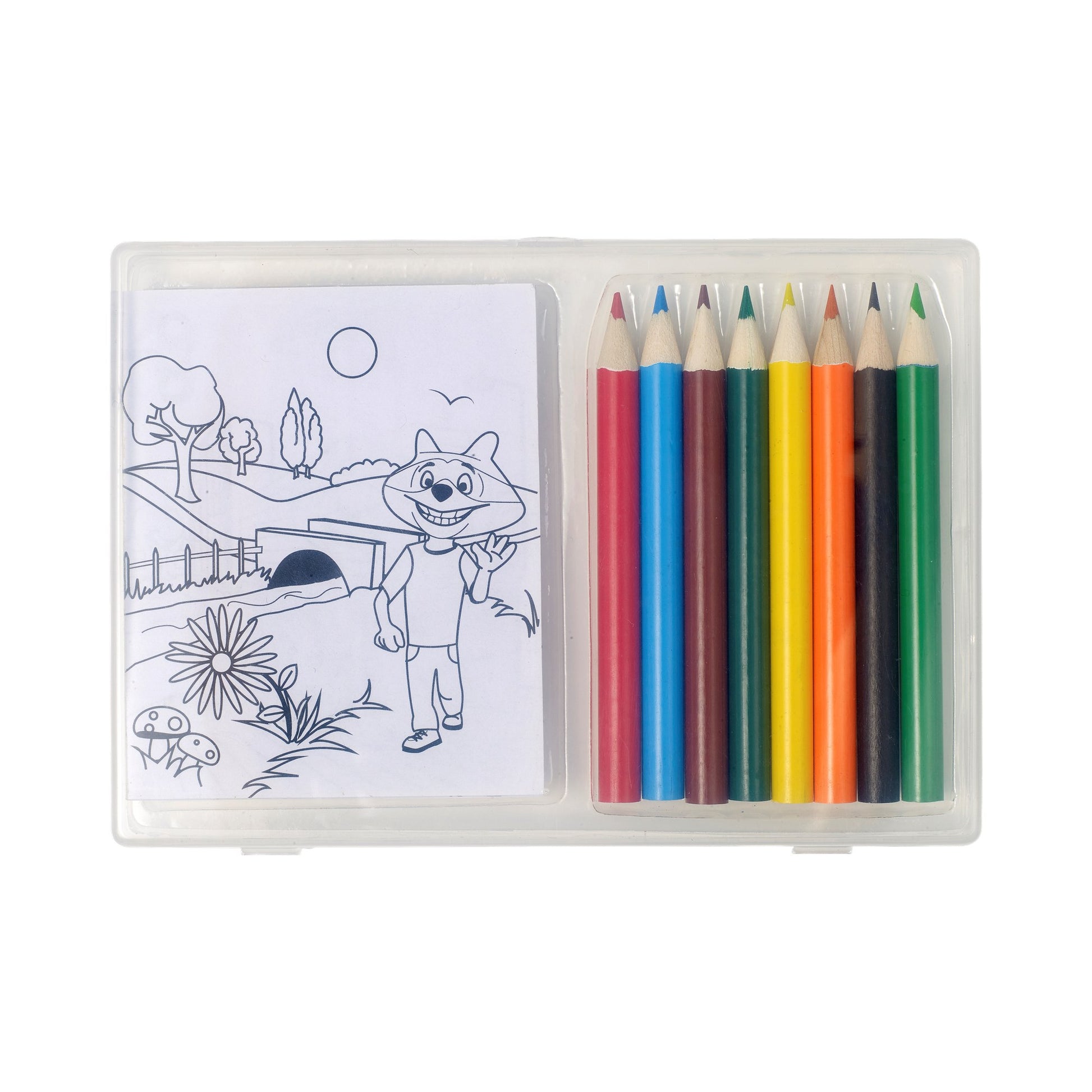 Pencils and colouring sheets