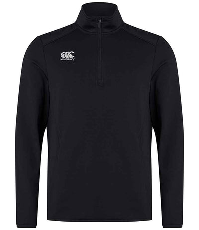 Canterbury Club Zip Neck Mid Layer Training Top - Black