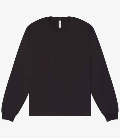 Canvas Unisex Heavyweight Long Sleeve Boxy T-Shirt - Dark Grey