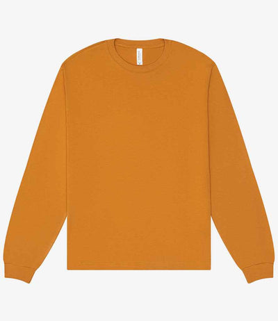 Canvas Unisex Heavyweight Long Sleeve Boxy T-Shirt - Toast