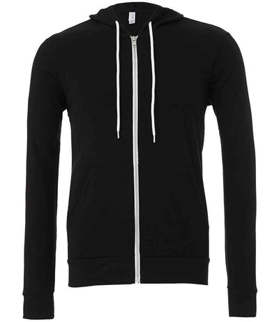 Canvas Unisex Full Zip Hoodie - Black