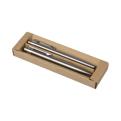 Recycled stainless steel pen set (2pc)