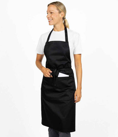 Dennys Low Cost Apron with Pocket - Black