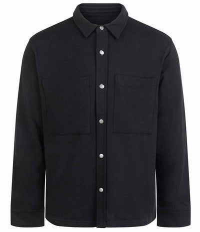 Front Row Premium Piqué Overshirt - Black