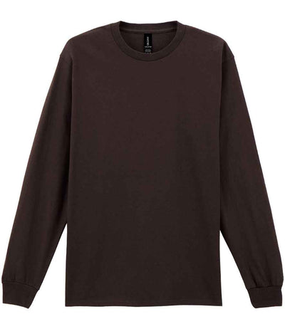 Gildan Ultra Cotton™ Long Sleeve T-Shirt - Dark Chocolate