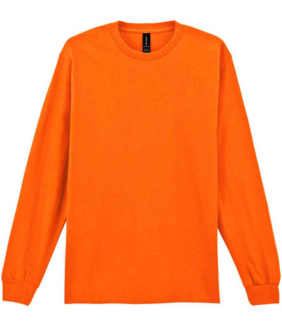 Gildan Ultra Cotton™ Long Sleeve T-Shirt - S Orange