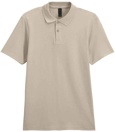 Gildan SoftStyle® Double Piqué Polo Shirt - Sand