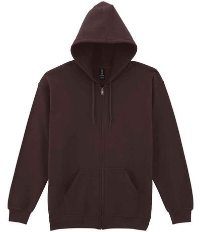 Gildan Heavy Blend™ Zip Hooded Sweatshirt - Dark Chocolate