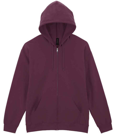 Gildan SoftStyle® Midweight Full Zip Hooded Sweatshirt - Maroon