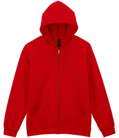 Gildan SoftStyle® Midweight Full Zip Hooded Sweatshirt - Red