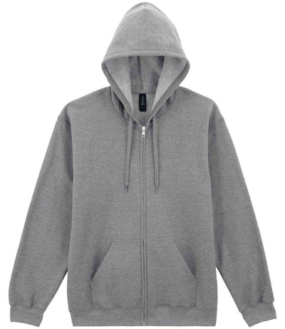 Gildan SoftStyle® Midweight Full Zip Hooded Sweatshirt - Sport Grey