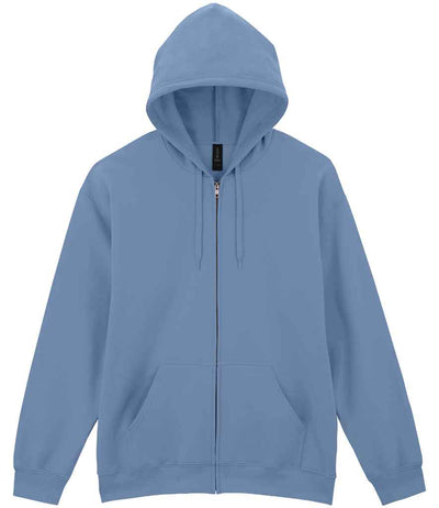 Gildan SoftStyle® Midweight Full Zip Hooded Sweatshirt - Stone Blue
