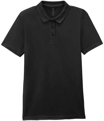 Gildan Ladies SoftStyle® Double Piqué Polo Shirt - Black