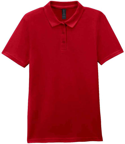 Gildan Ladies SoftStyle® Double Piqué Polo Shirt - Cherry Red