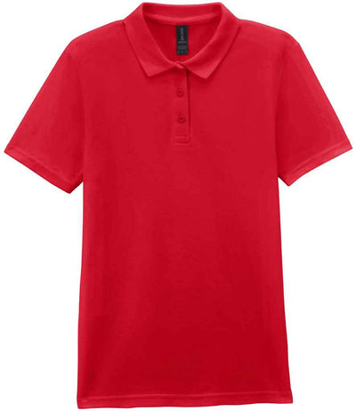 Gildan Ladies SoftStyle® Double Piqué Polo Shirt - Red