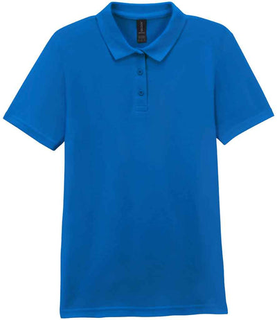 Gildan Ladies SoftStyle® Double Piqué Polo Shirt - Royal Blue
