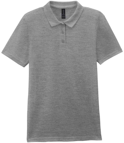 Gildan Ladies SoftStyle® Double Piqué Polo Shirt - Sport Grey