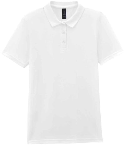 Gildan Ladies SoftStyle® Double Piqué Polo Shirt - White