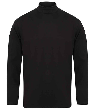 Henbury Long Sleeve Roll Neck Top - Navy