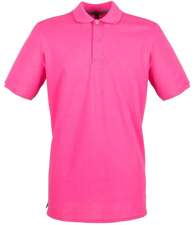 Henbury Modern Fit Cotton Piqué Polo Shirt - Fuchsia