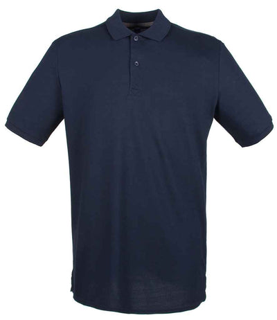 Henbury Modern Fit Cotton Piqué Polo Shirt - Oxford Navy