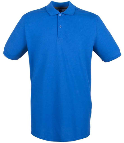 Henbury Modern Fit Cotton Piqué Polo Shirt - Royal Blue