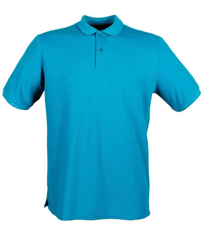 Henbury Modern Fit Cotton Piqué Polo Shirt - Sapphire Blue