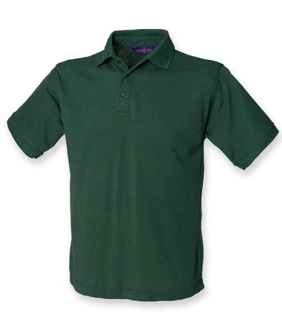 Henbury Heavy Poly/Cotton Piqué Polo Shirt - Bottle Green