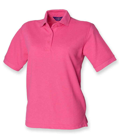 Henbury Ladies Poly/Cotton Piqué Polo Shirt - Fuchsia