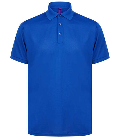 Henbury Recycled Polyester Piqué Polo Shirt - Royal Blue