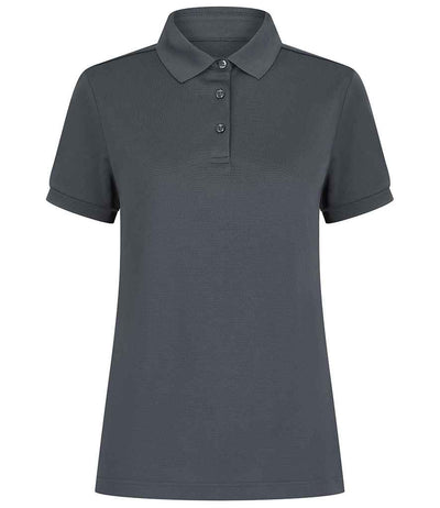 Henbury Ladies Recycled Polyester Polo Shirt - Charcoal