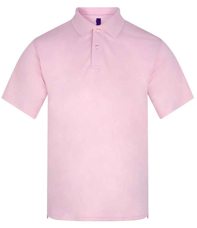 Henbury Coolplus® Wicking Piqué Polo Shirt - Baby Pink
