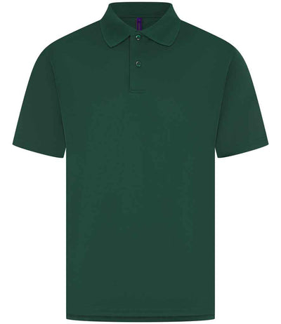 Henbury Coolplus® Wicking Piqué Polo Shirt - Bottle Green