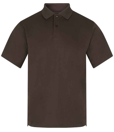 Henbury Coolplus® Wicking Piqué Polo Shirt - Chocolate