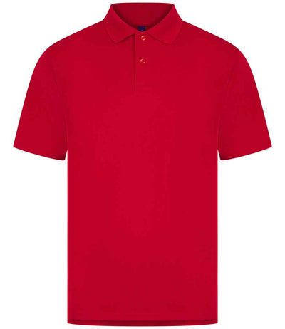 Henbury Coolplus® Wicking Piqué Polo Shirt - Classic Red