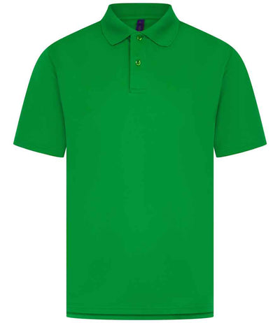 Henbury Coolplus® Wicking Piqué Polo Shirt - Kelly Green