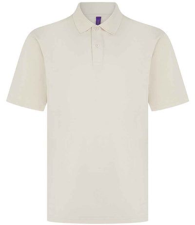Henbury Coolplus® Wicking Piqué Polo Shirt - Natural