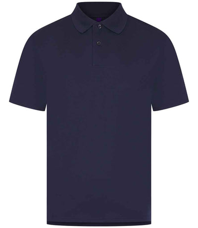 Henbury Coolplus® Wicking Piqué Polo Shirt - Oxford Navy