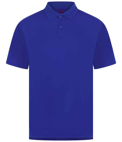 Henbury Coolplus® Wicking Piqué Polo Shirt - Royal Blue