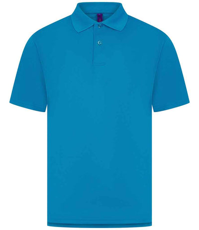 Henbury Coolplus® Wicking Piqué Polo Shirt - Sapphire Blue