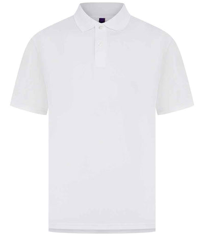 Henbury Coolplus® Wicking Piqué Polo Shirt - White