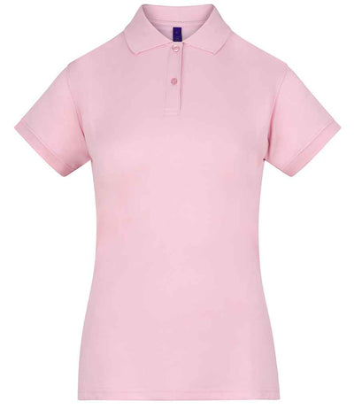 Henbury Ladies Coolplus® Wicking Piqué Polo Shirt - Baby Pink